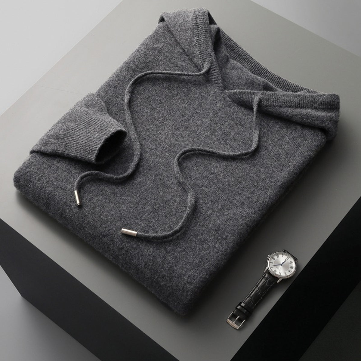 Cashmere Hoodie Lightweight Breathable Relaxed Fit Casual