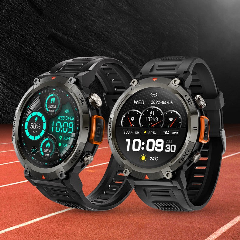 NOMAD X | Robuste Smartwatch mit langer Akkulaufzeit & Fitness-Tracking | Langlebiges Design für Outdoor-Abenteuer