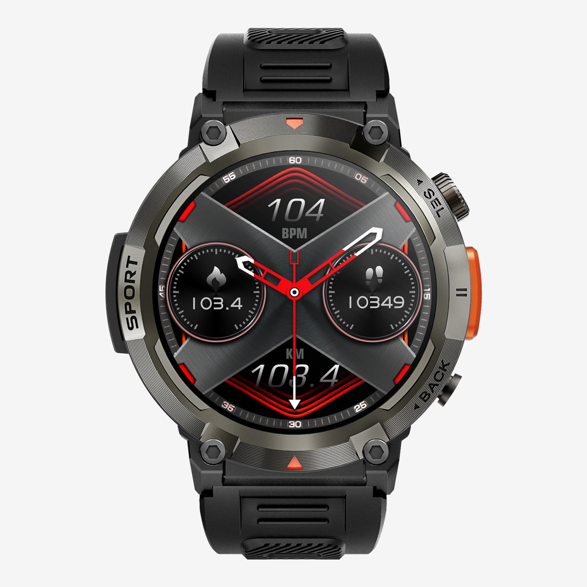 NOMAD X | Rugged Smartwatch with Long Battery Life & Fitness Tracking | Durable Design for Outdoor Adventures