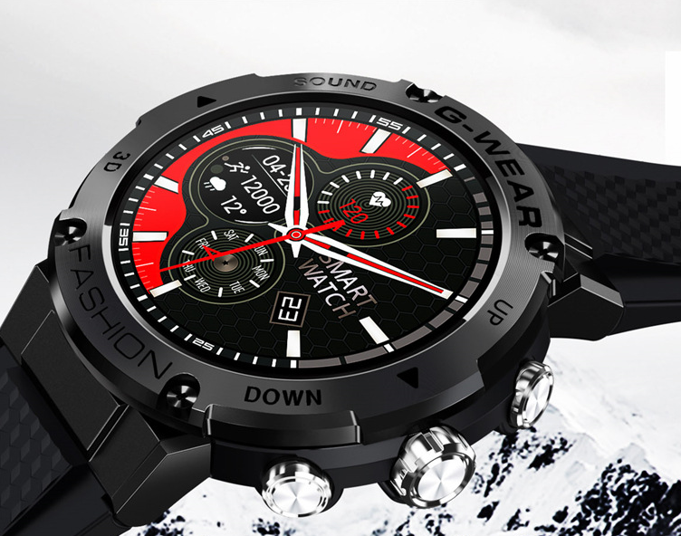 HAWK EYE G | Smartwatch mit großem Display & Anruffunktion | Stilvoller Fitness-Tracker für nahtlose Konnektivität