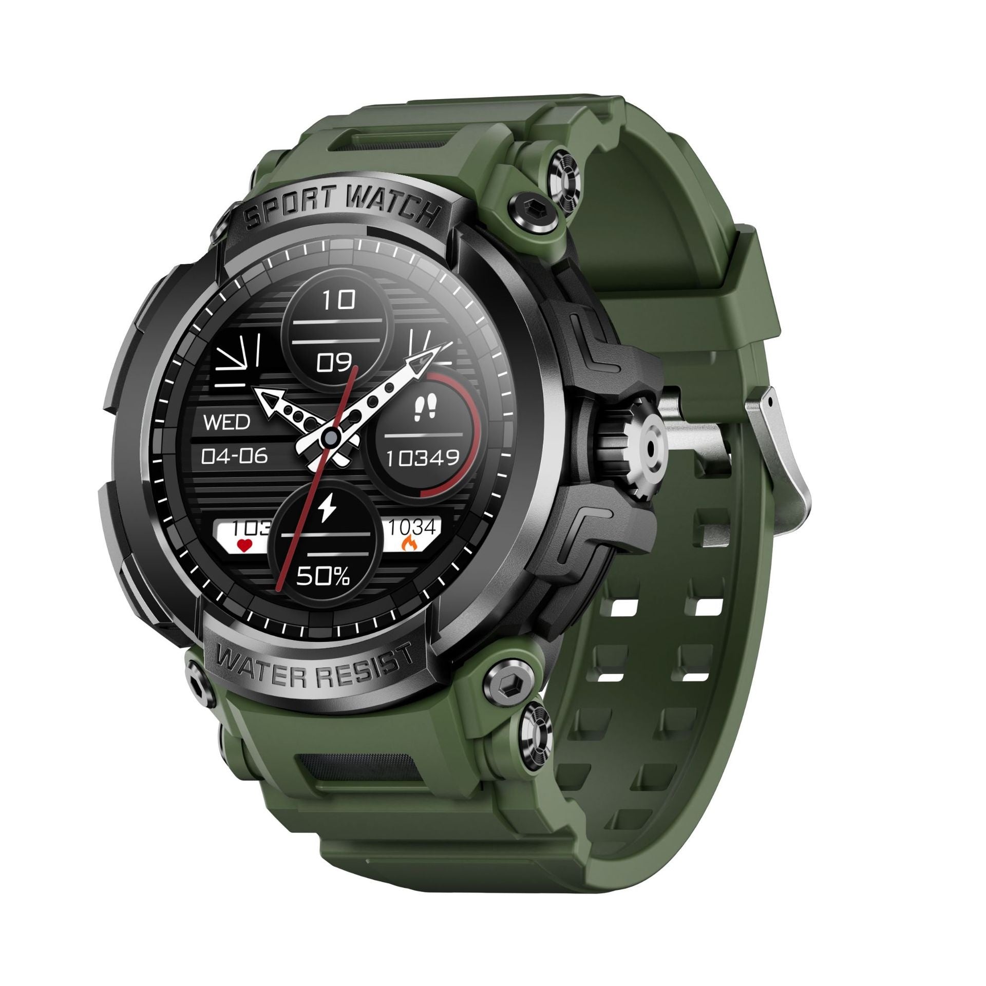 OMNI PRIME | Smartwatch mit robustem Design & Gesundheitsüberwachung | 15 Sportmodi für aktive Lebensstile