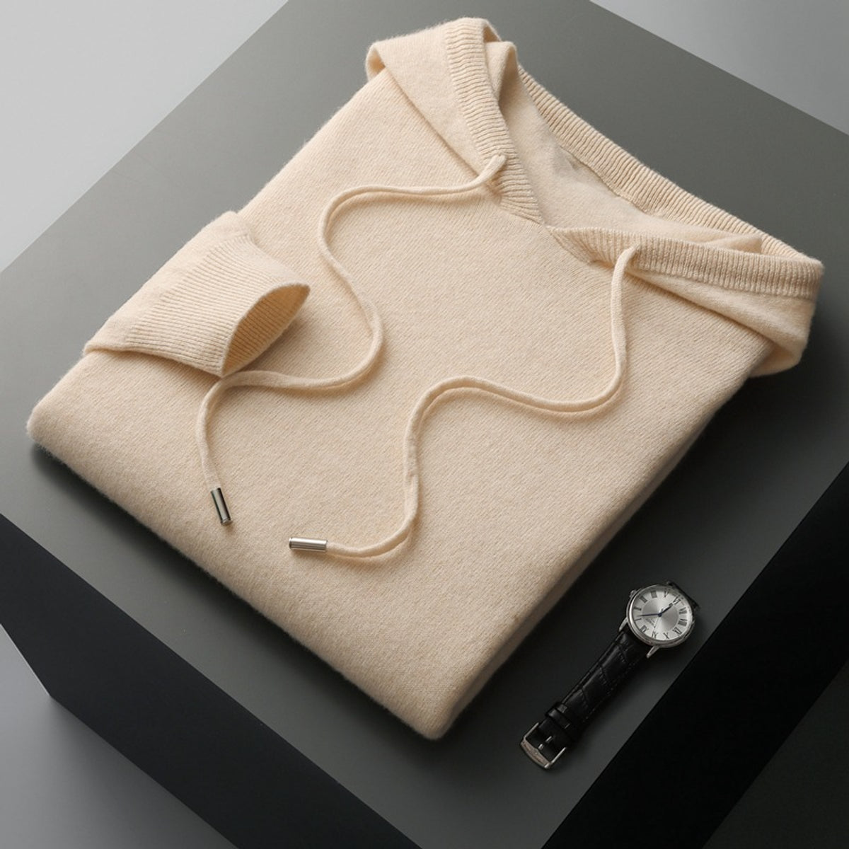 Cashmere Hoodie Lightweight Breathable Relaxed Fit Casual