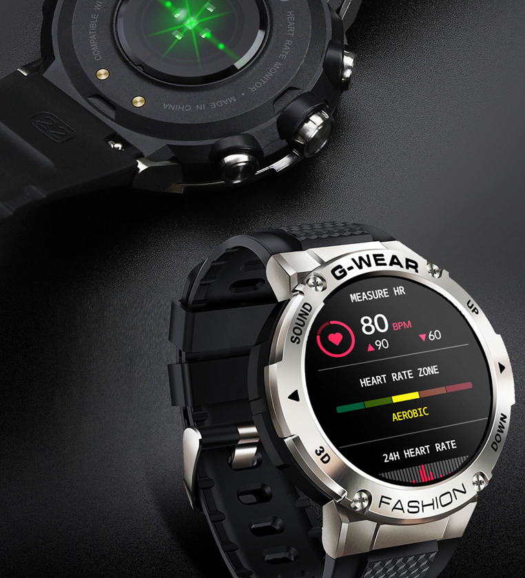 HAWK EYE G | Smartwatch mit großem Display & Anruffunktion | Stilvoller Fitness-Tracker für nahtlose Konnektivität