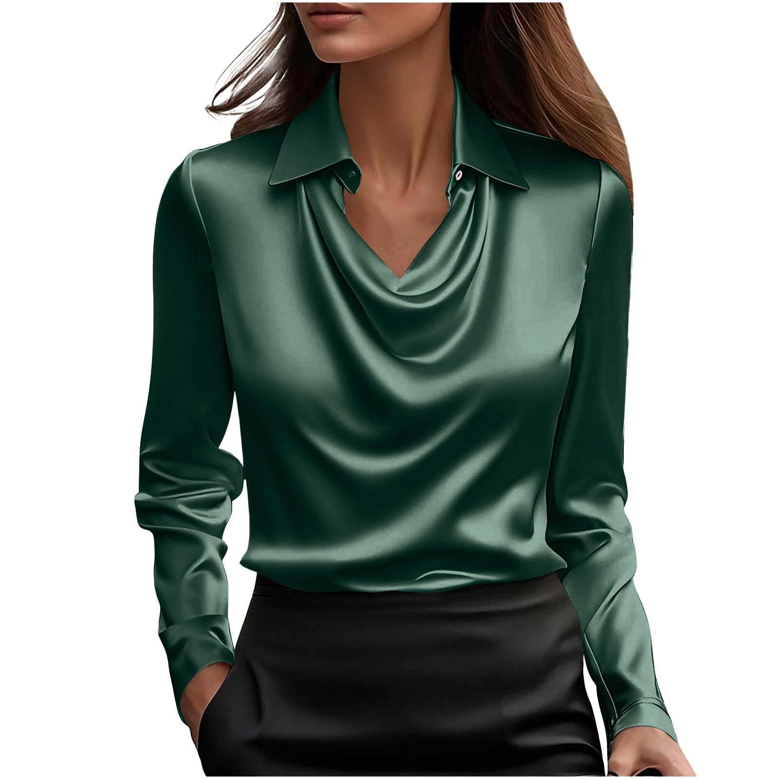 Sloane | Sophisticated Autumn Cowl Neck Blouse