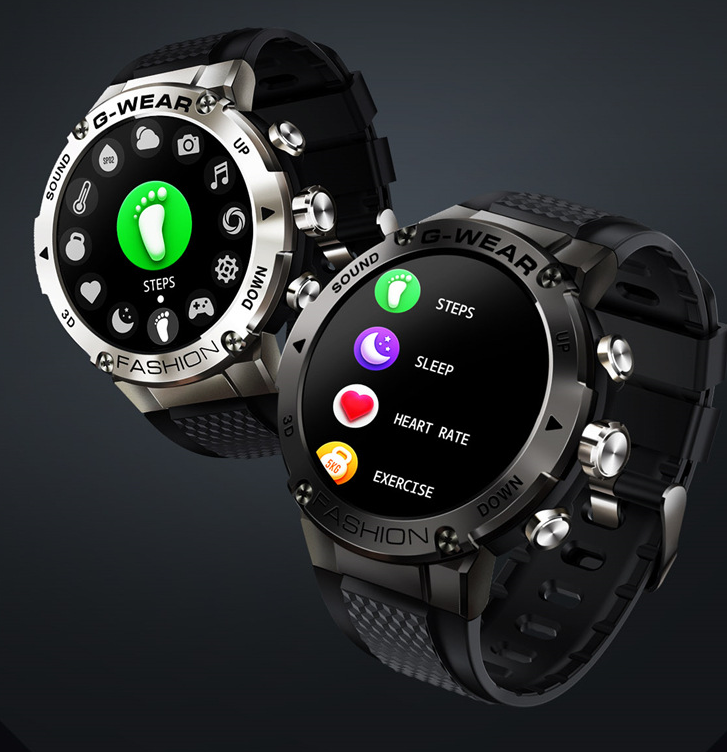 HAWK EYE G | Smartwatch mit großem Display & Anruffunktion | Stilvoller Fitness-Tracker für nahtlose Konnektivität