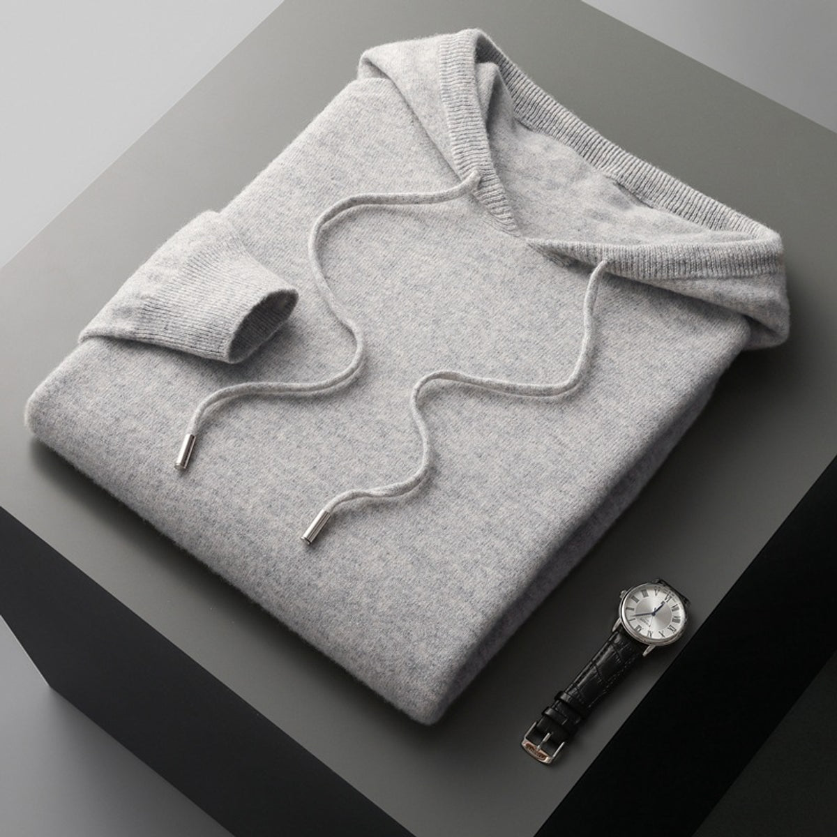 Cashmere Hoodie Lightweight Breathable Relaxed Fit Casual