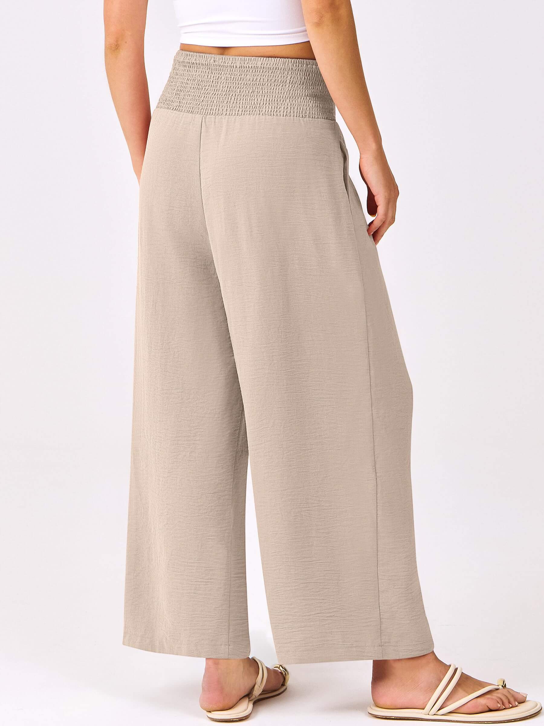 Harper | Fließende Palazzo-Hose mit hohem Bund