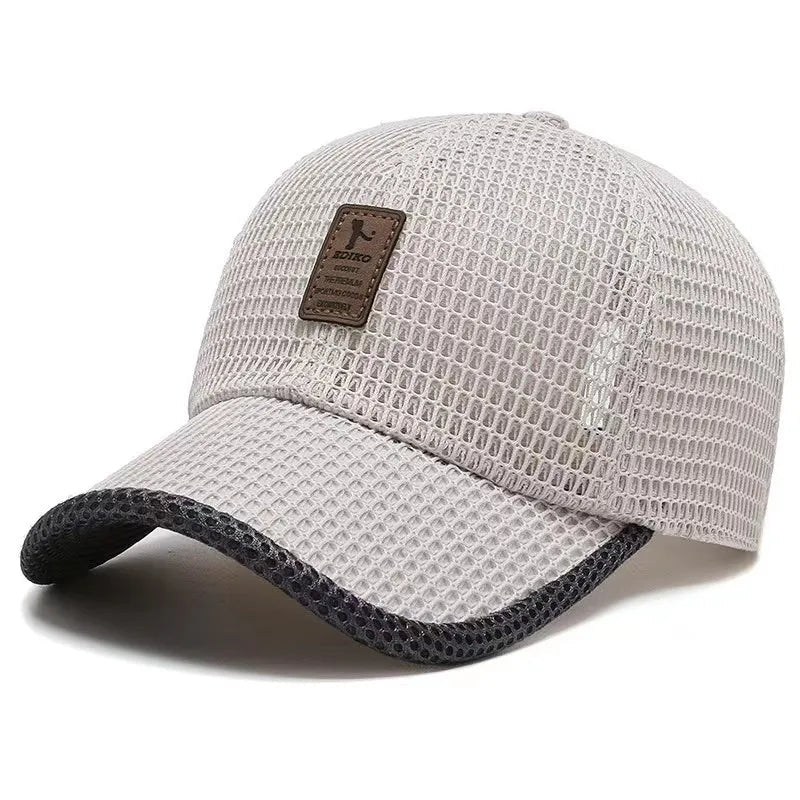 AeroBreeze - Black Baseball Cap with Curved Brim, Breathable Fabric, Adjustable Fit 5