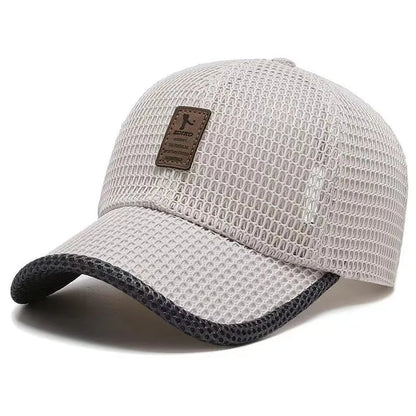 AeroBreeze - Black Baseball Cap with Curved Brim, Breathable Fabric, Adjustable Fit 5