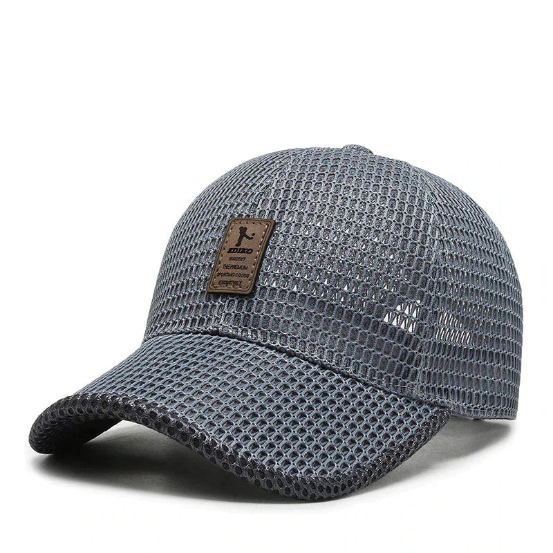 AeroBreeze - Black Baseball Cap with Curved Brim, Breathable Fabric, Adjustable Fit 6