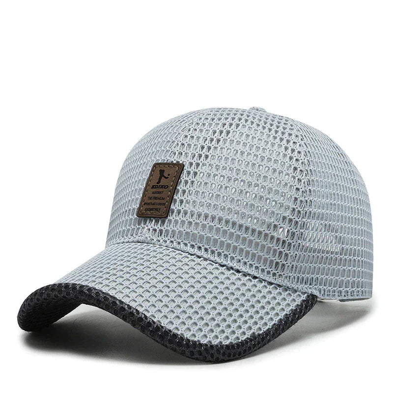 AeroBreeze - Black Baseball Cap with Curved Brim, Breathable Fabric, Adjustable Fit 7