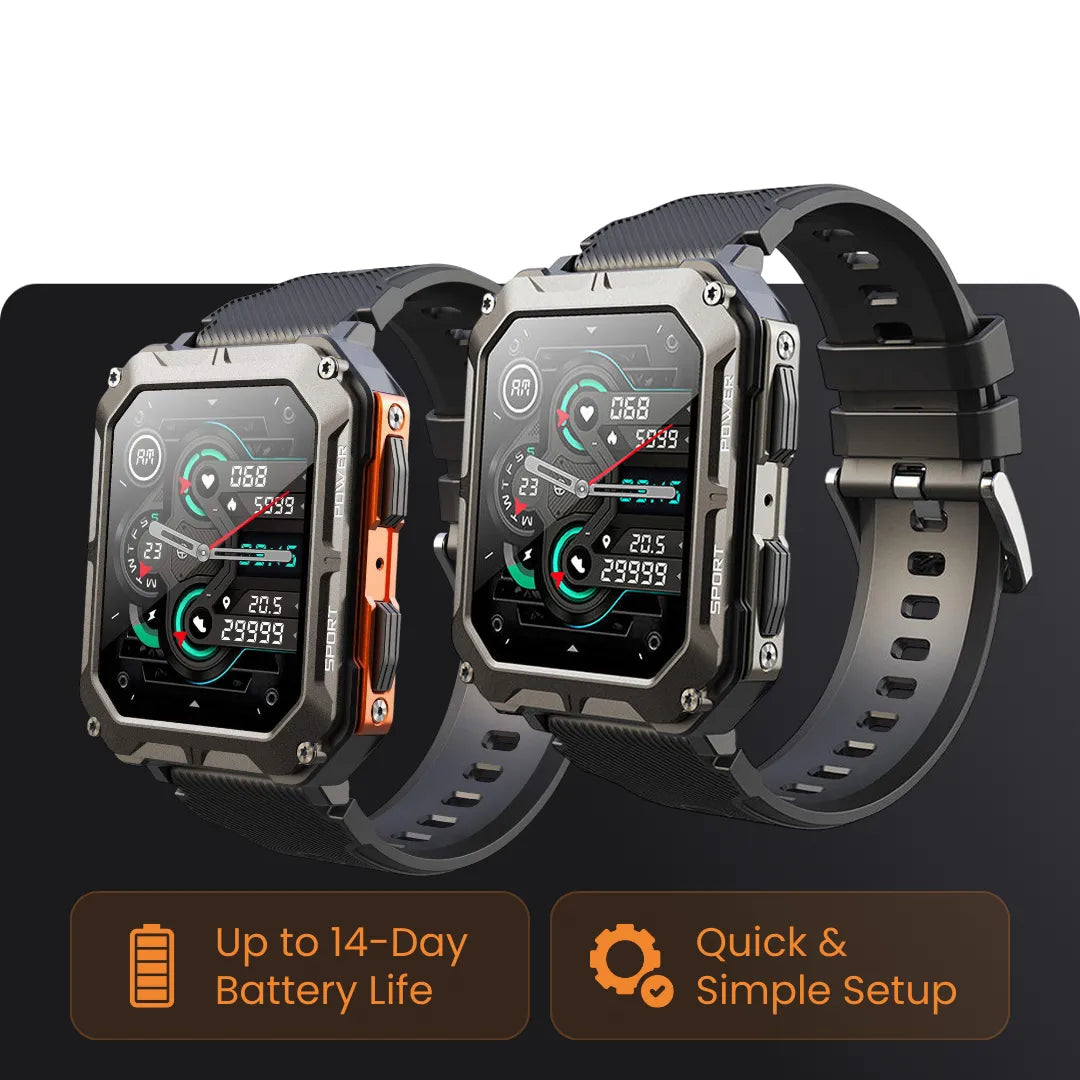 Almighty | Smartwatch with Heart Rate Monitor & Smart Notifications | Sleek Design for Daily Connectivity 1