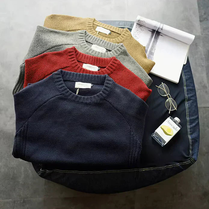 Alpine Sweater Men Wool Cotton Blend Timeless Style Cozy Comfort 2