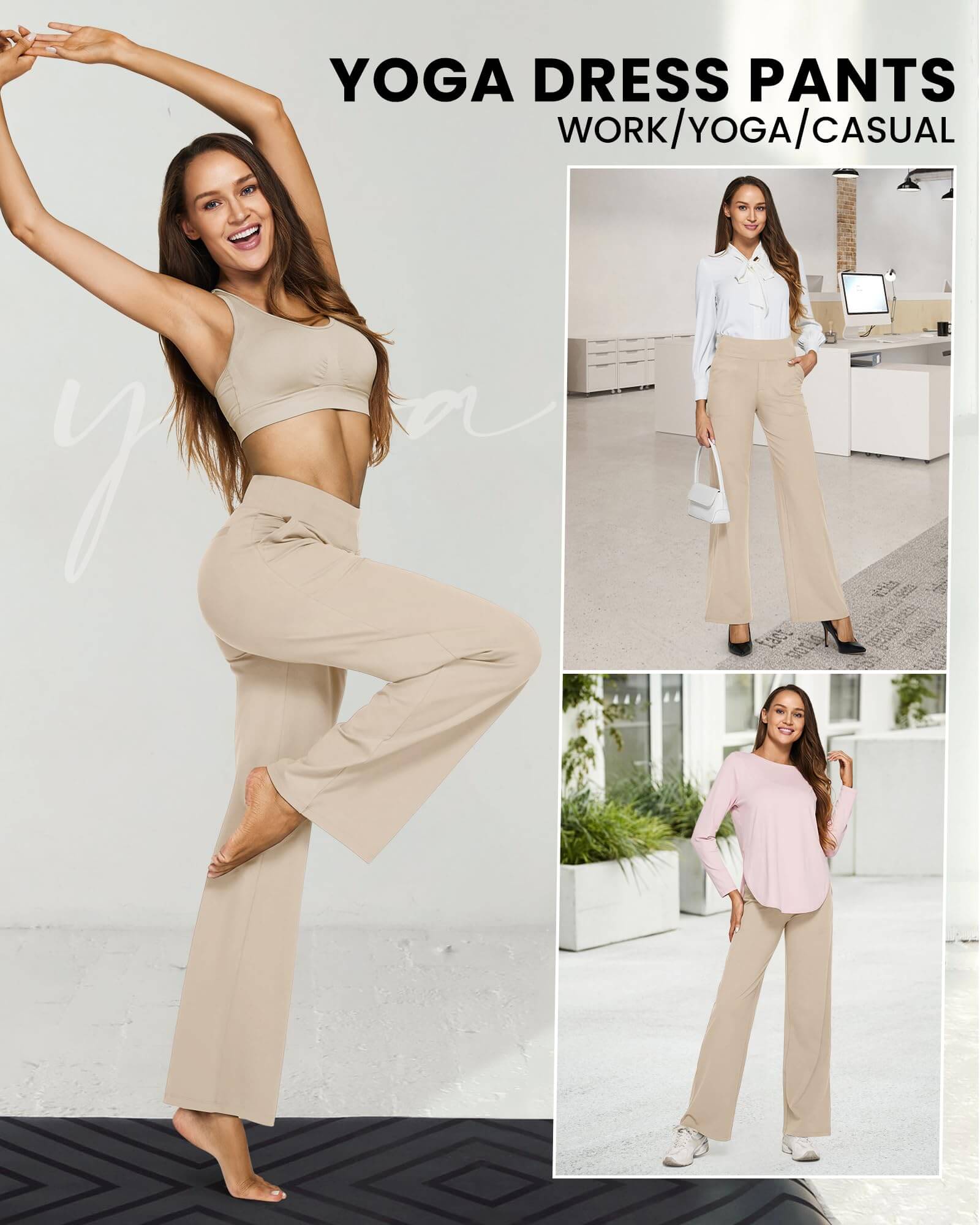 Madison | Vielseitige High-Waist-Hose mit weitem Bein