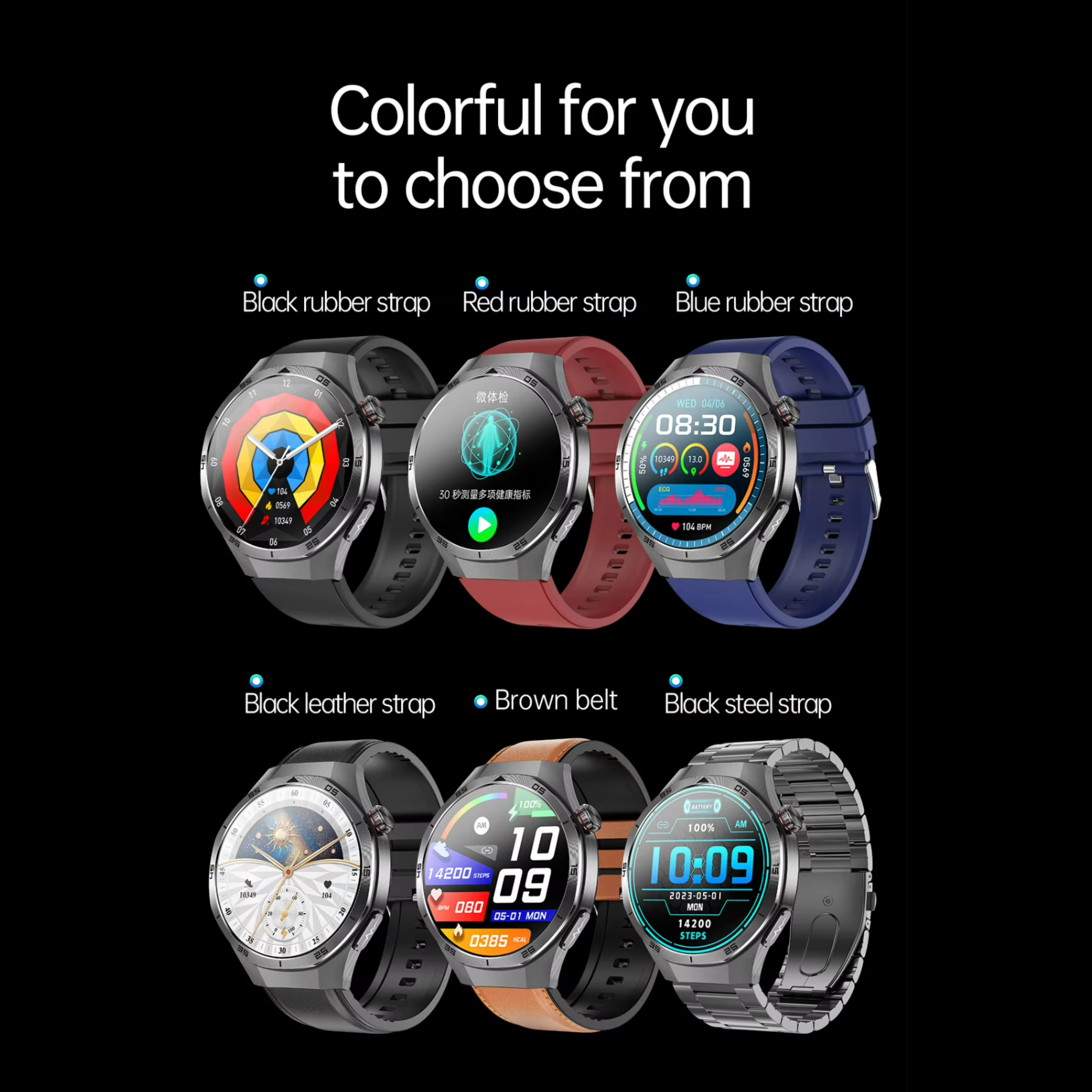 Aurora Pulse | Smartwatch with ECG & Heart Rate Monitoring | Comprehensive Health Tracking for Wellness 3