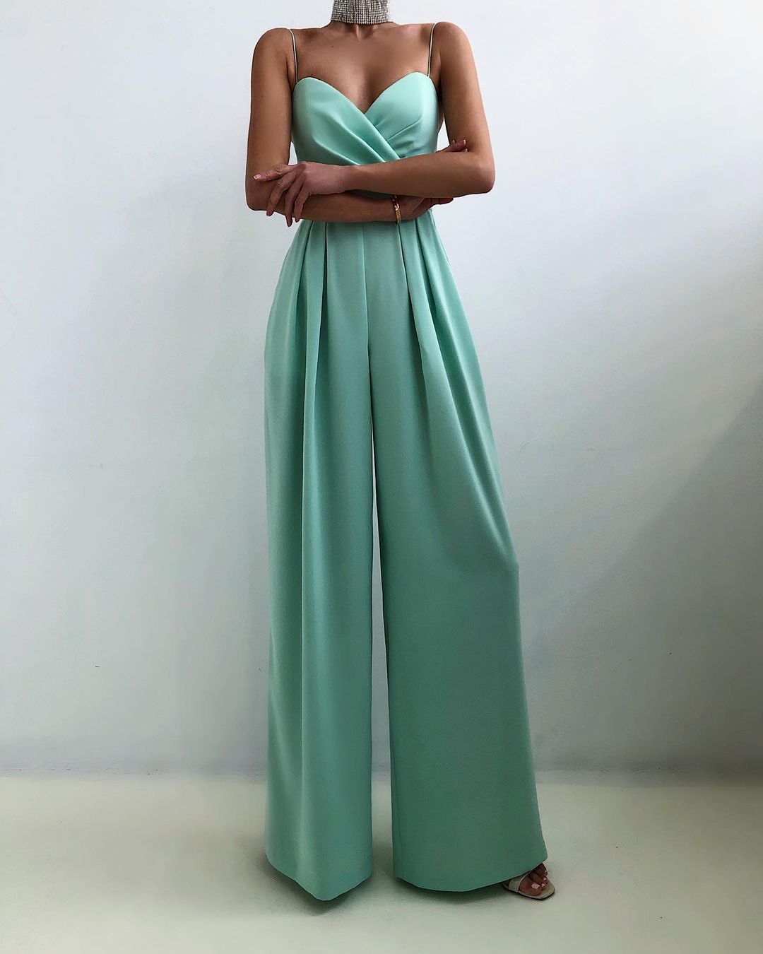 Black Jumpsuit Women Elegant Wide Leg Overall Casual Chic 3