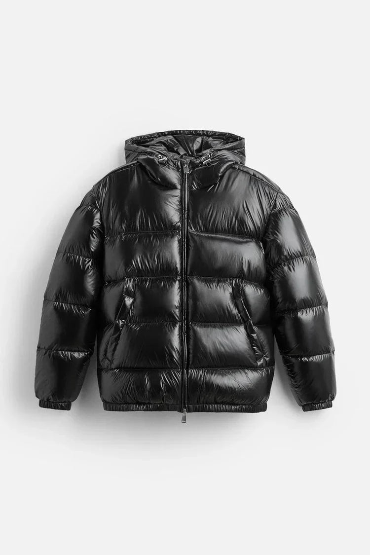 Black Puffer Jacket Women Elegant Winter Essential Stylish Comfort 0