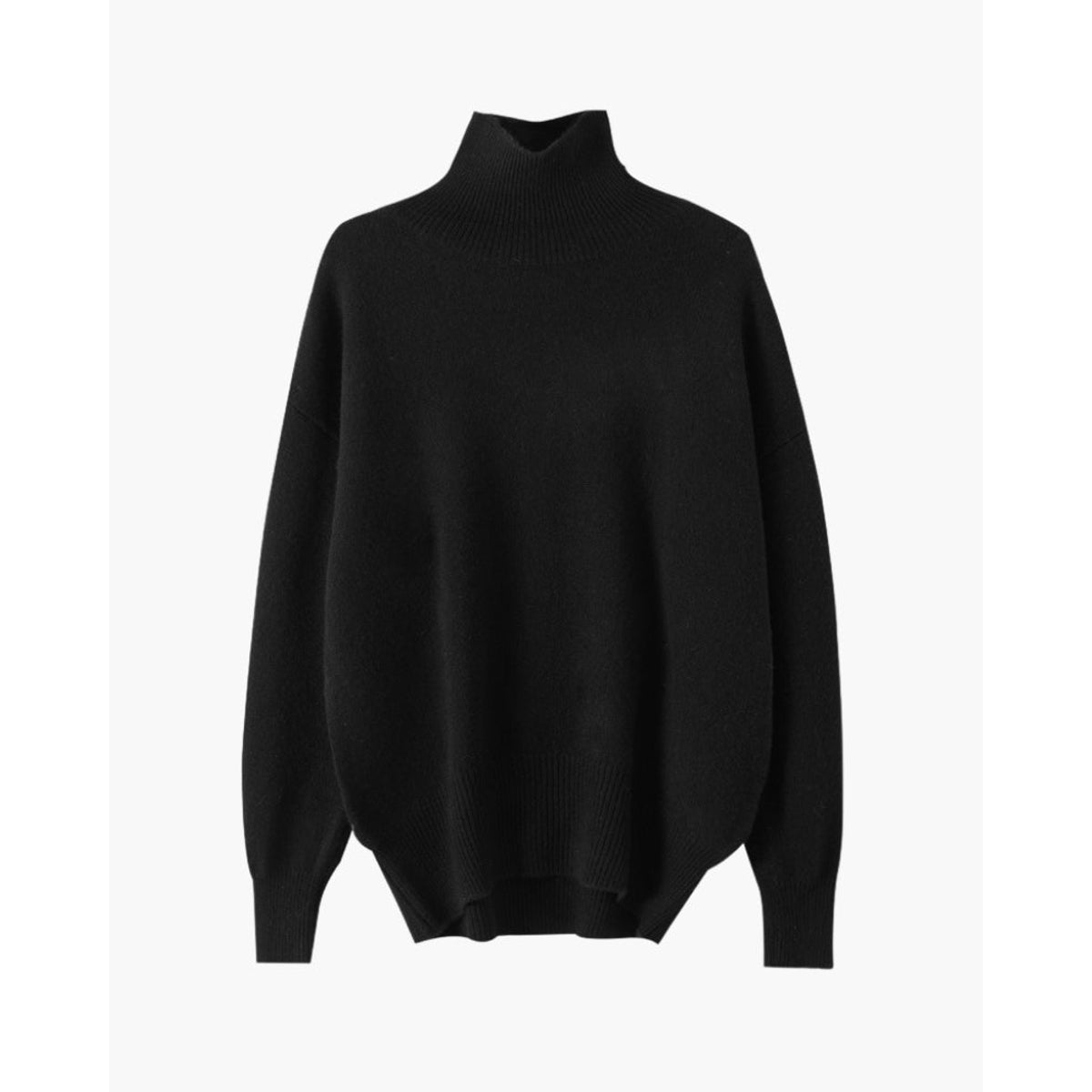 Black Turtleneck Sweater Women Elegant Knit Essential for All Occasions 3