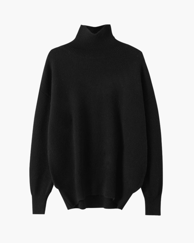 Black Turtleneck Sweater Women Elegant Knit Essential for All Occasions 3