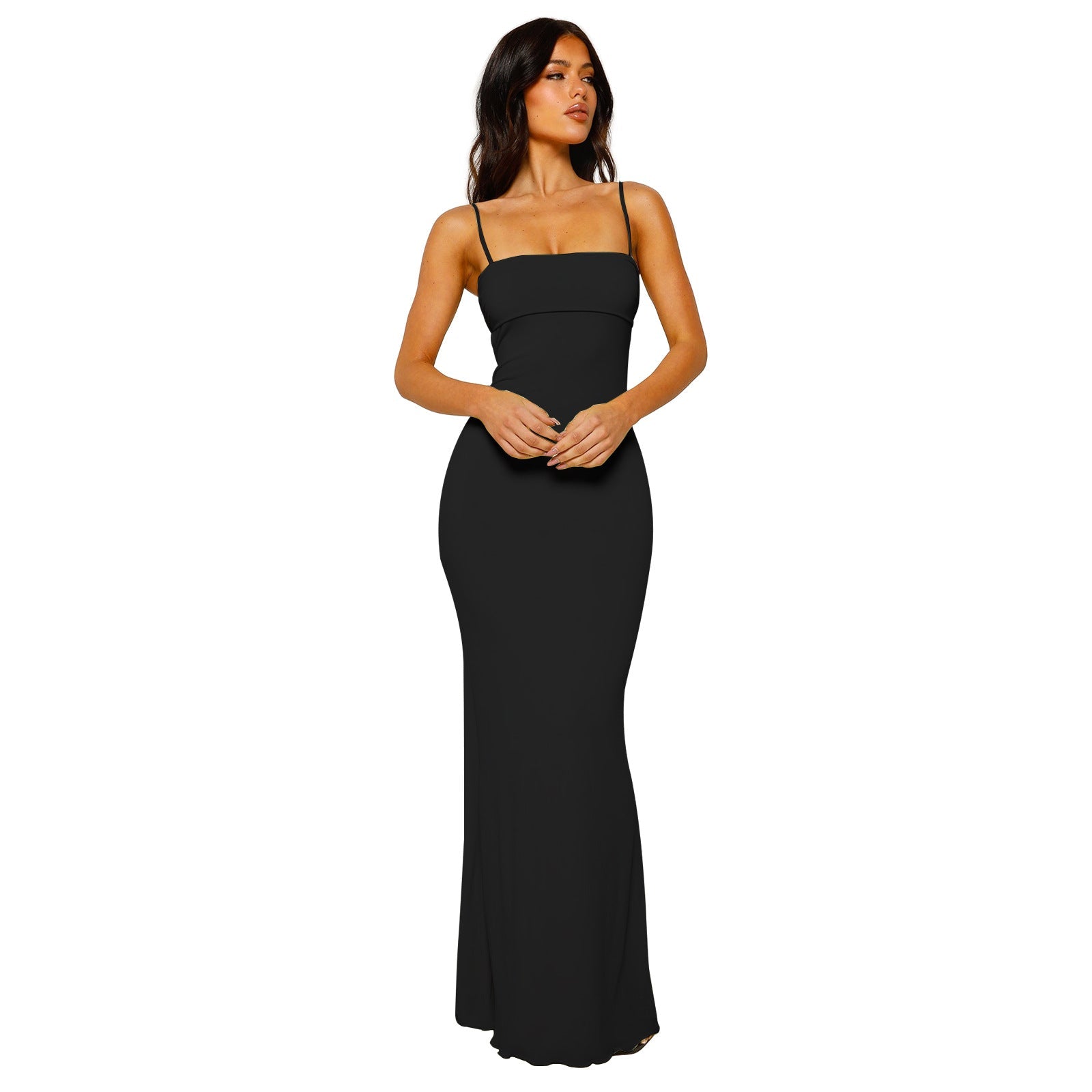 Bodycon Maxi Dress Women Backless Elegant Long Evening Wear 2