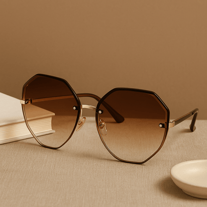 Bold Oversized Streetwear Sunglasses - Unisex Fashion Eyewear with UV Protection and Dark Tinted Lenses 0