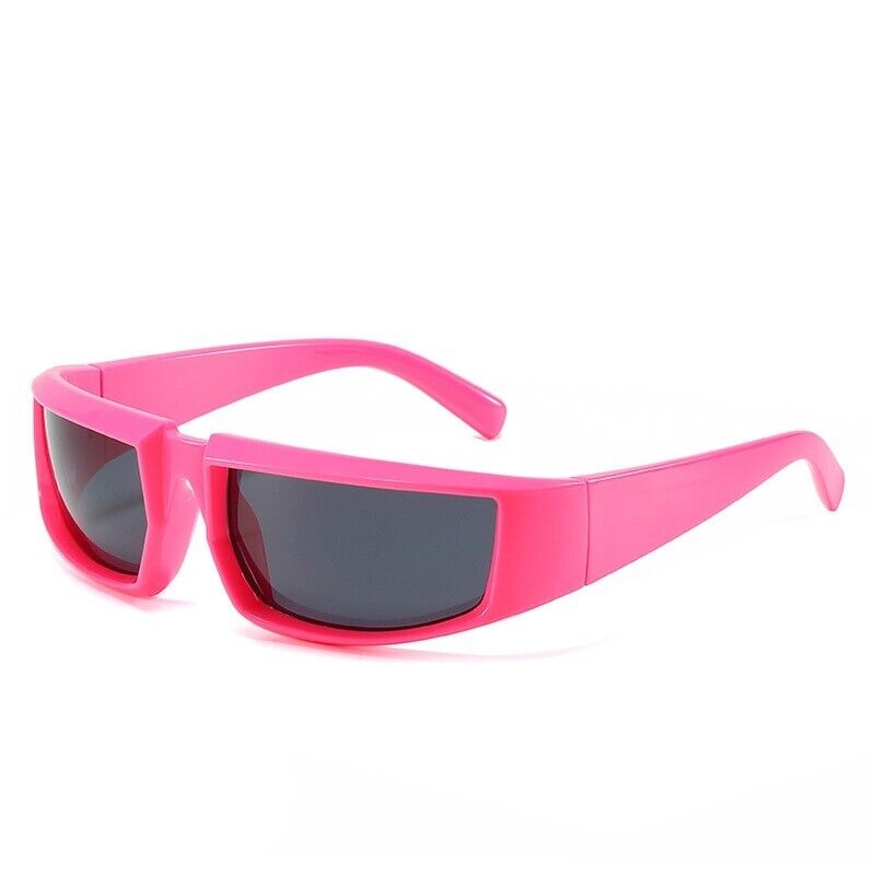 Bold Punk Oversized Sunglasses - Dark Lens UV Protection Unisex Fashion Eyewear 1