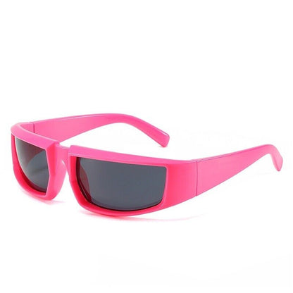 Bold Punk Oversized Sunglasses - Dark Lens UV Protection Unisex Fashion Eyewear 1