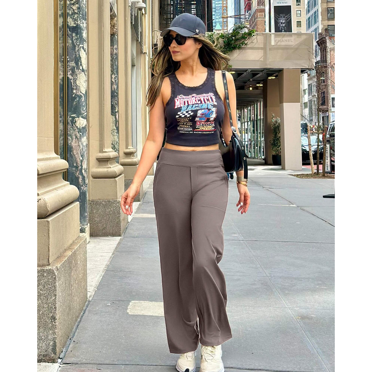 Madison | Vielseitige High-Waist-Hose mit weitem Bein