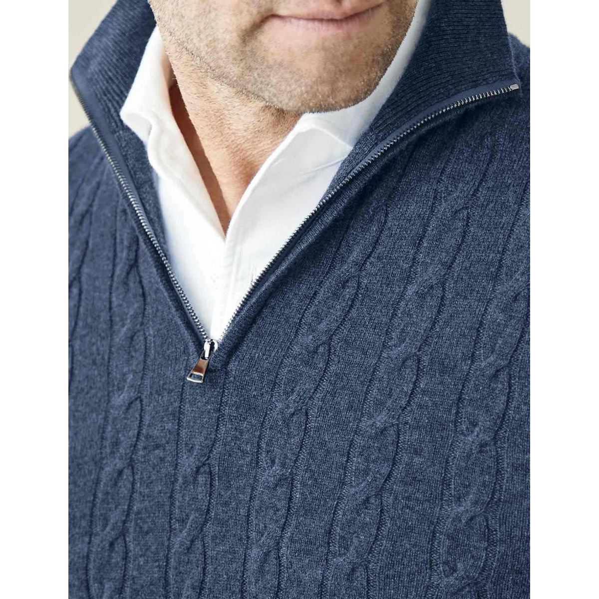 Cable Knit Zipper Sweater Women Textured Warmth Adjustable Style 1