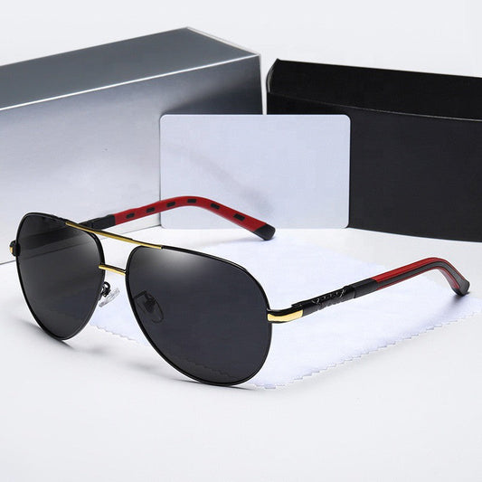 Caleb - Oversized Men's Sunglasses with Dark Tinted Lenses & UV Protection 0