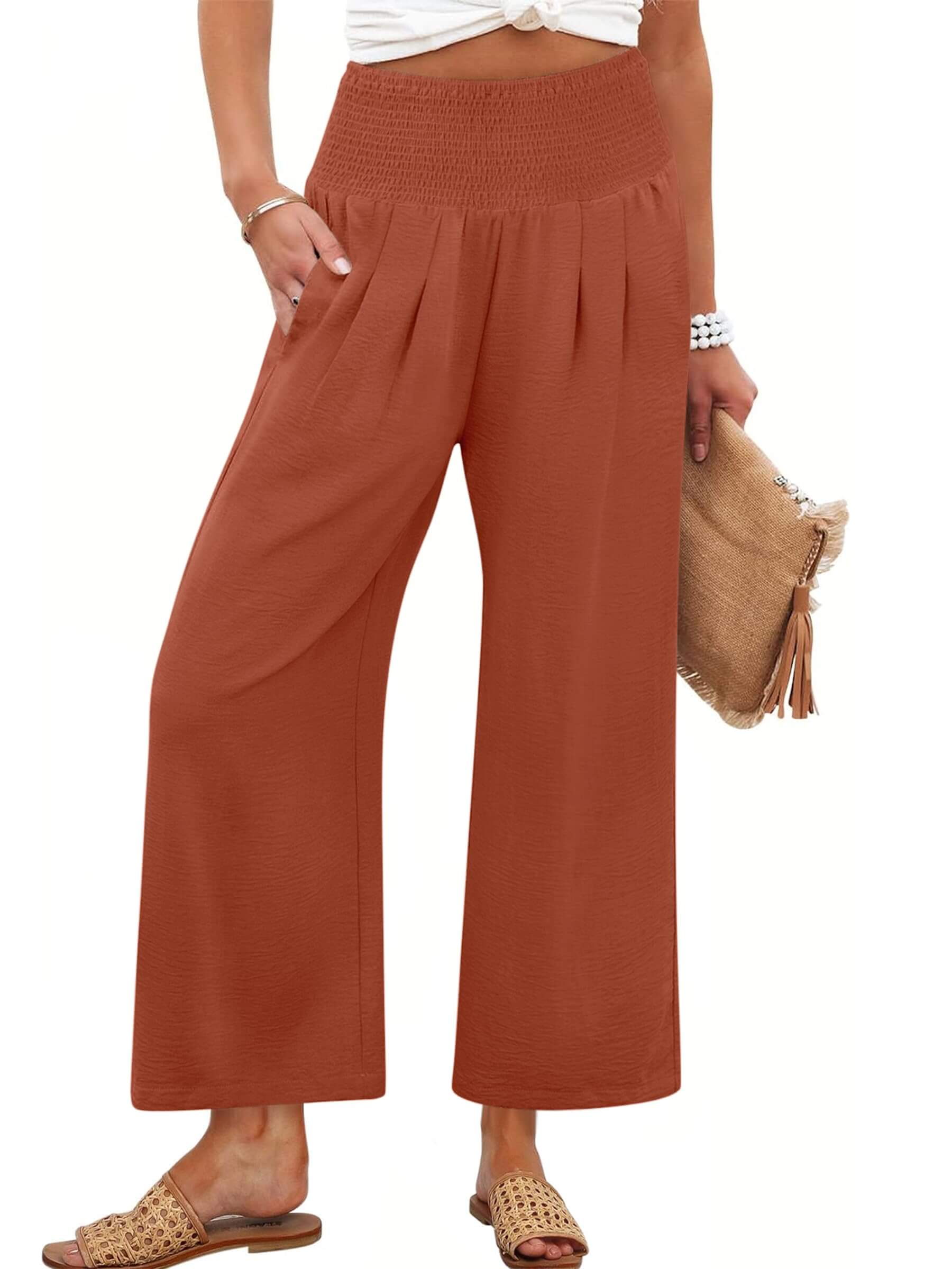 Harper | Fließende Palazzo-Hose mit hohem Bund
