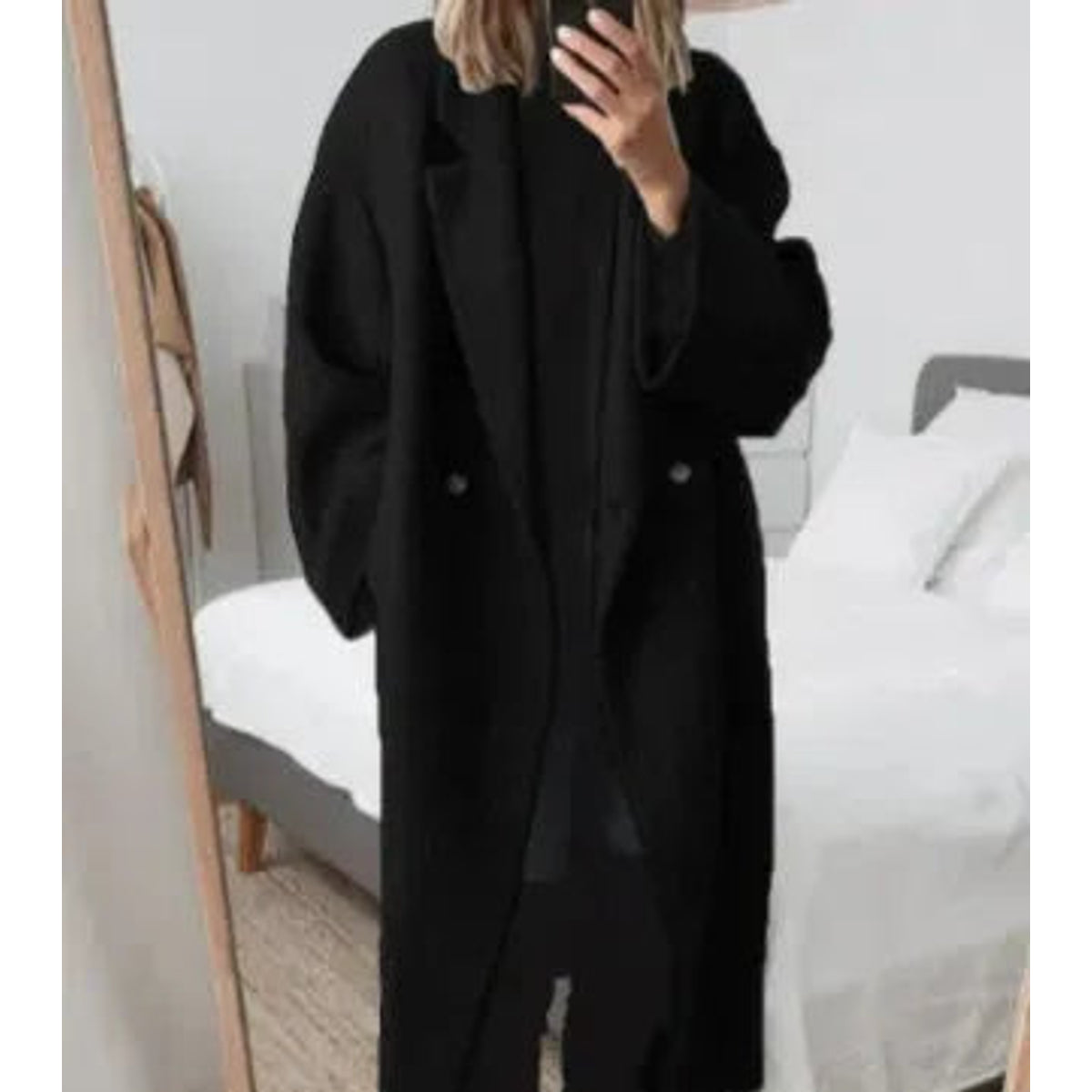 Chic Relaxed Fit Long Coat Women Oversized Elegance Winter Essential 3