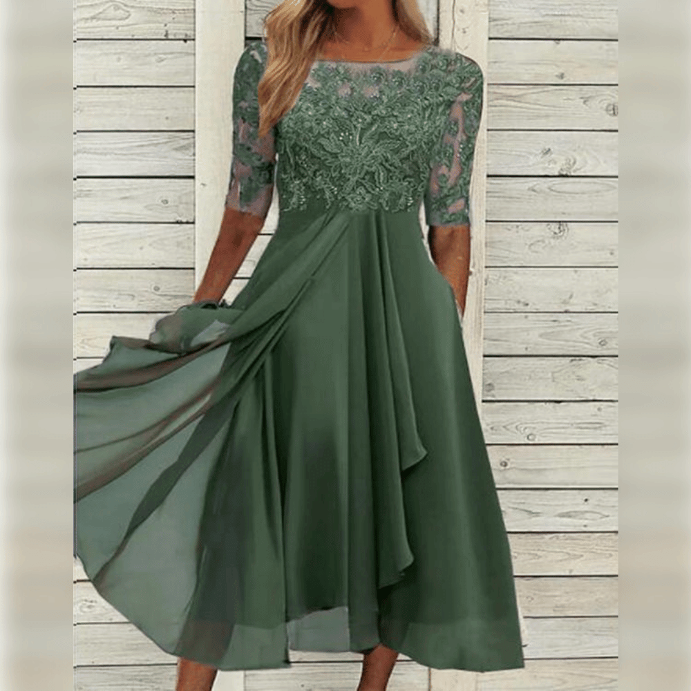 Chiffon Dress Women Elegant Comfortable Design for Summer Cocktail Events 0