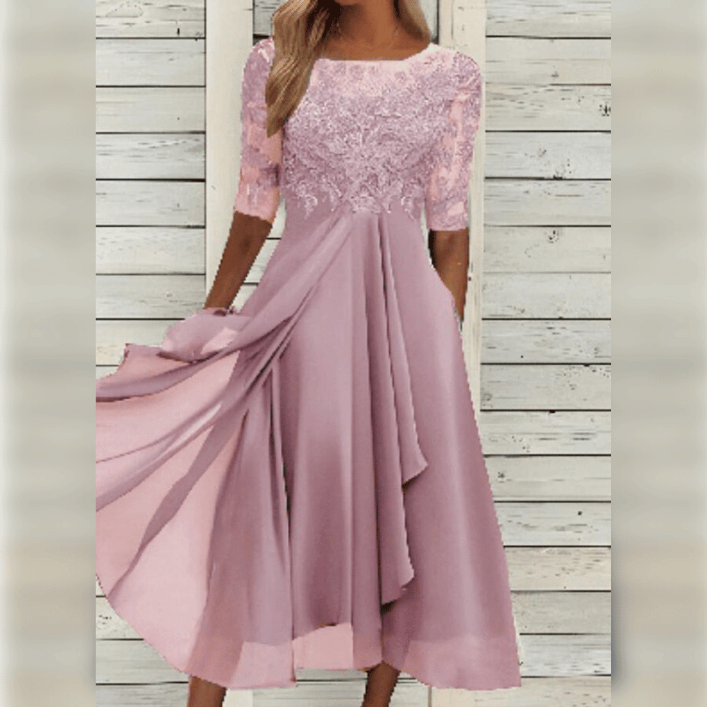 Chiffon Dress Women Elegant Comfortable Design for Summer Cocktail Events 6