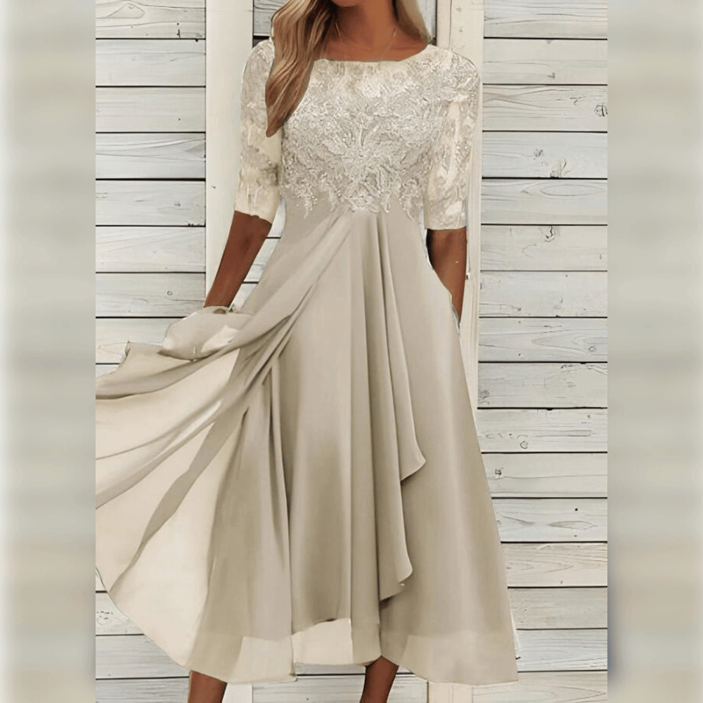 Chiffon Dress Women Elegant Comfortable Design for Summer Cocktail Events 7