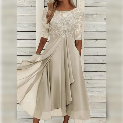 Chiffon Dress Women Elegant Comfortable Design for Summer Cocktail Events 7