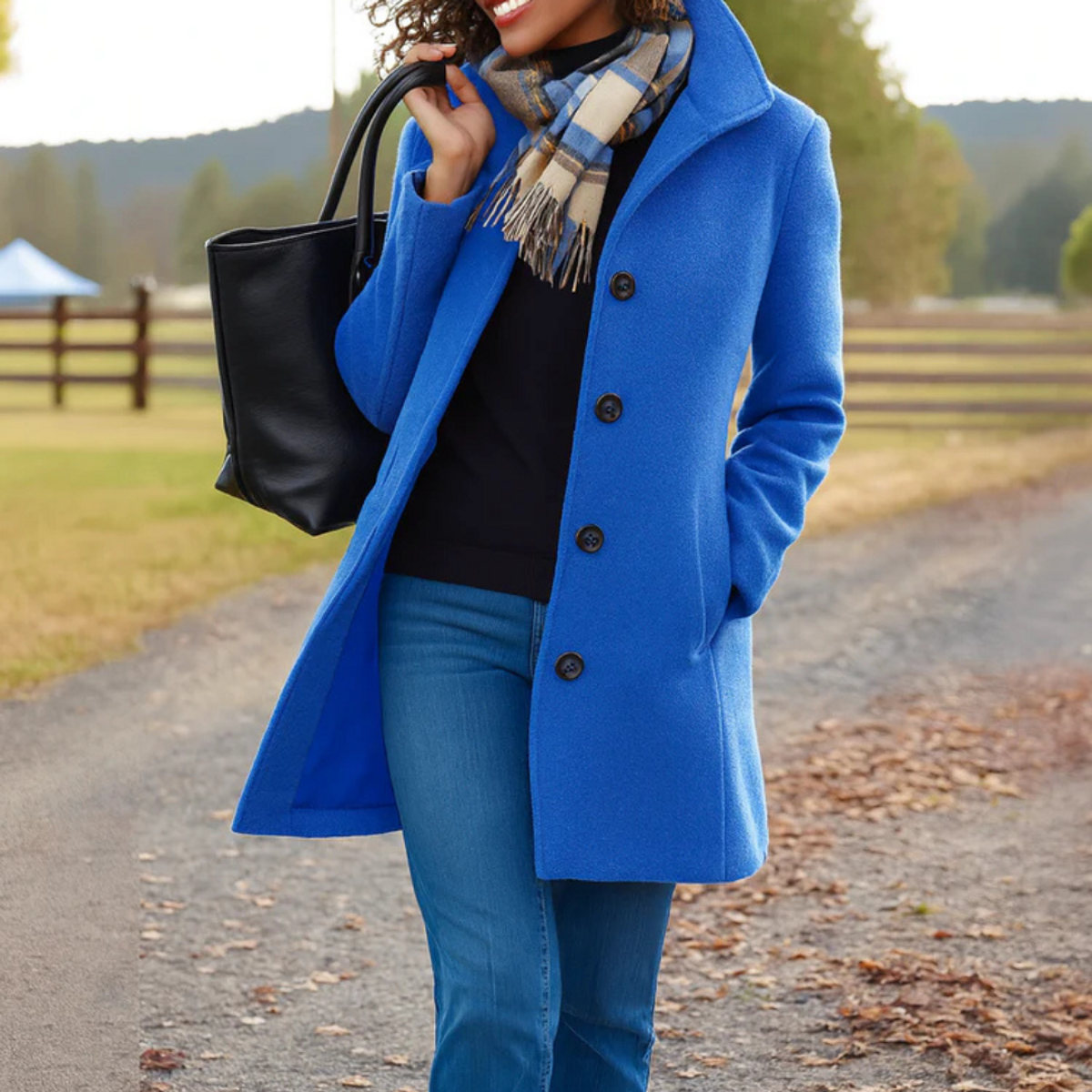 Classic Coat Women Timeless Elegance Straight Fit for Fall 7