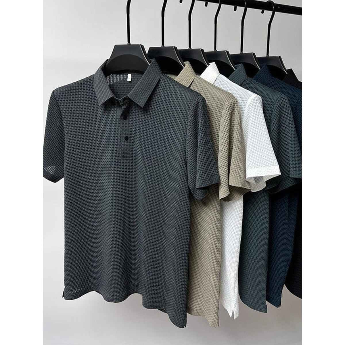 Classic Fit Lightweight Polo Shirt for Men - Breathable Golf Polos 1