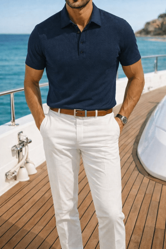 Classic Fit Lightweight Polo Shirt for Men - Breathable Golf Polos 2