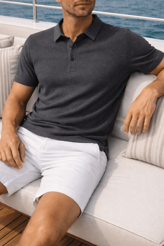 Classic Fit Lightweight Polo Shirt for Men - Breathable Golf Polos 4