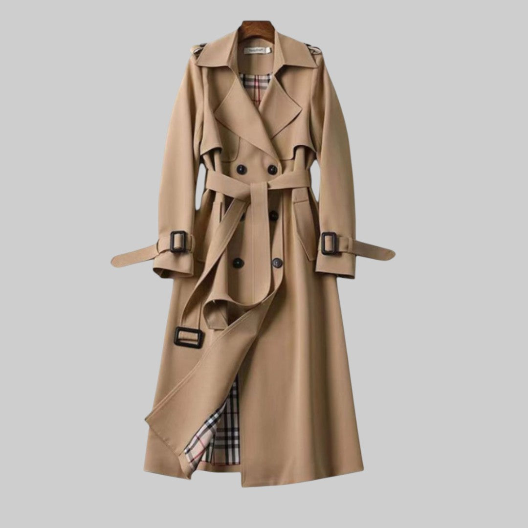 Classic Trench Coat Women Timeless Design Elegant Everyday Wear 0