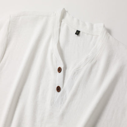 Classic V-Neck Shirt Men Timeless Style Slim Fit Casual Comfort 1