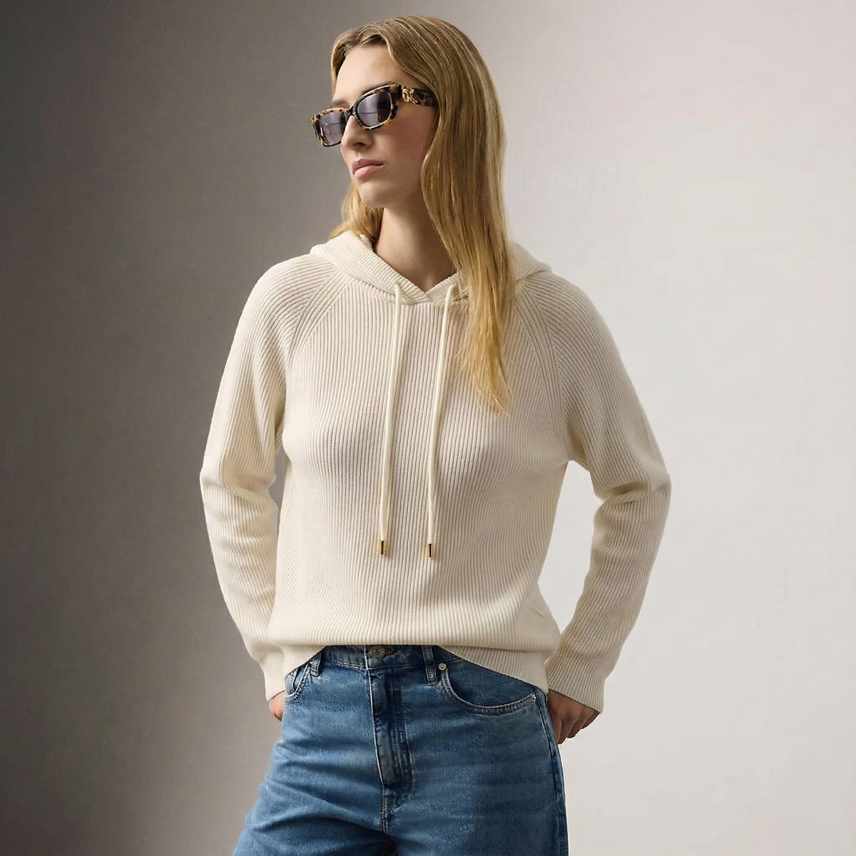 Classic Women's Hoodie Cashmere Blend Relaxed Fit Stylish Sweatshirt 0
