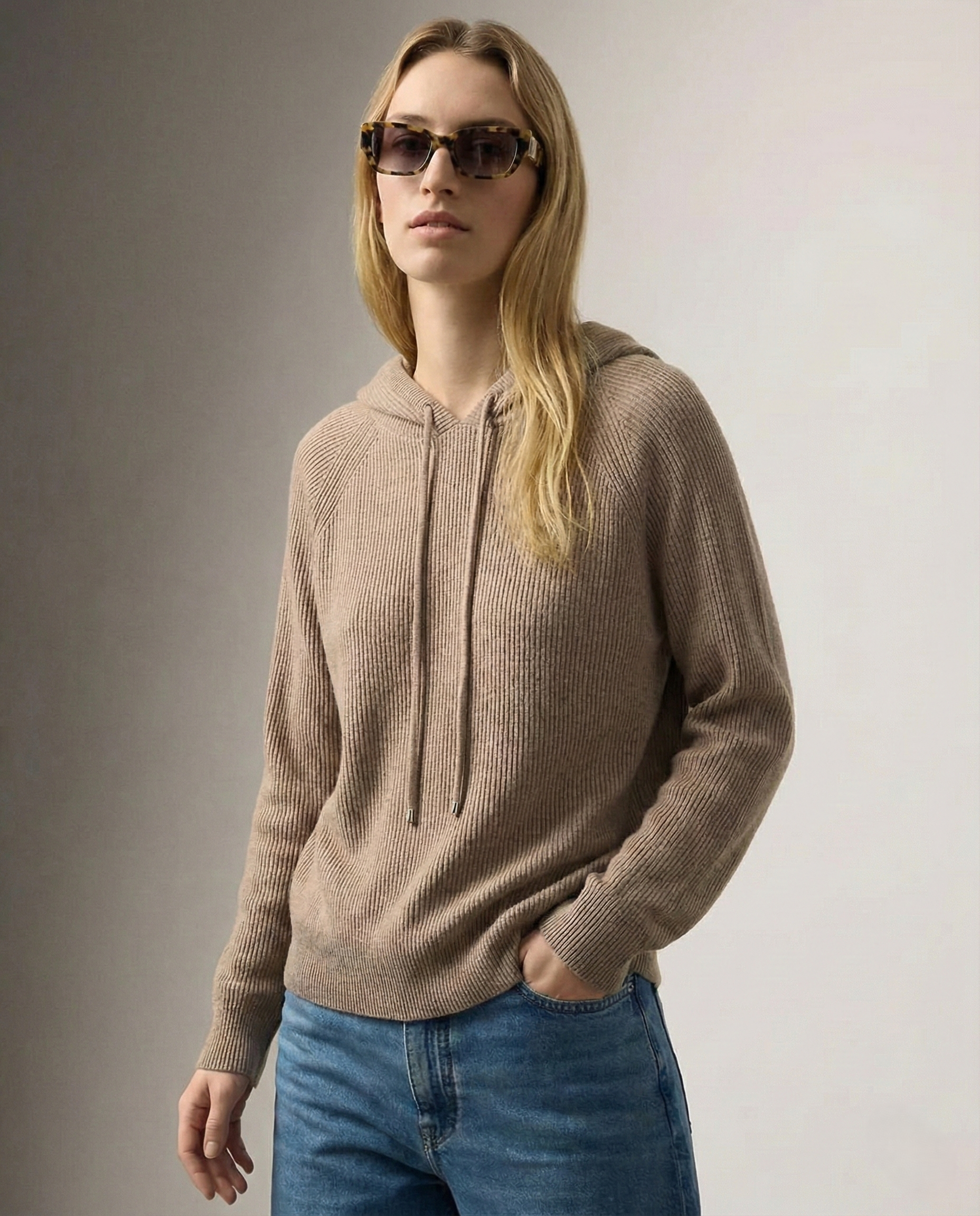 Classic Women's Hoodie Cashmere Blend Relaxed Fit Stylish Sweatshirt 10