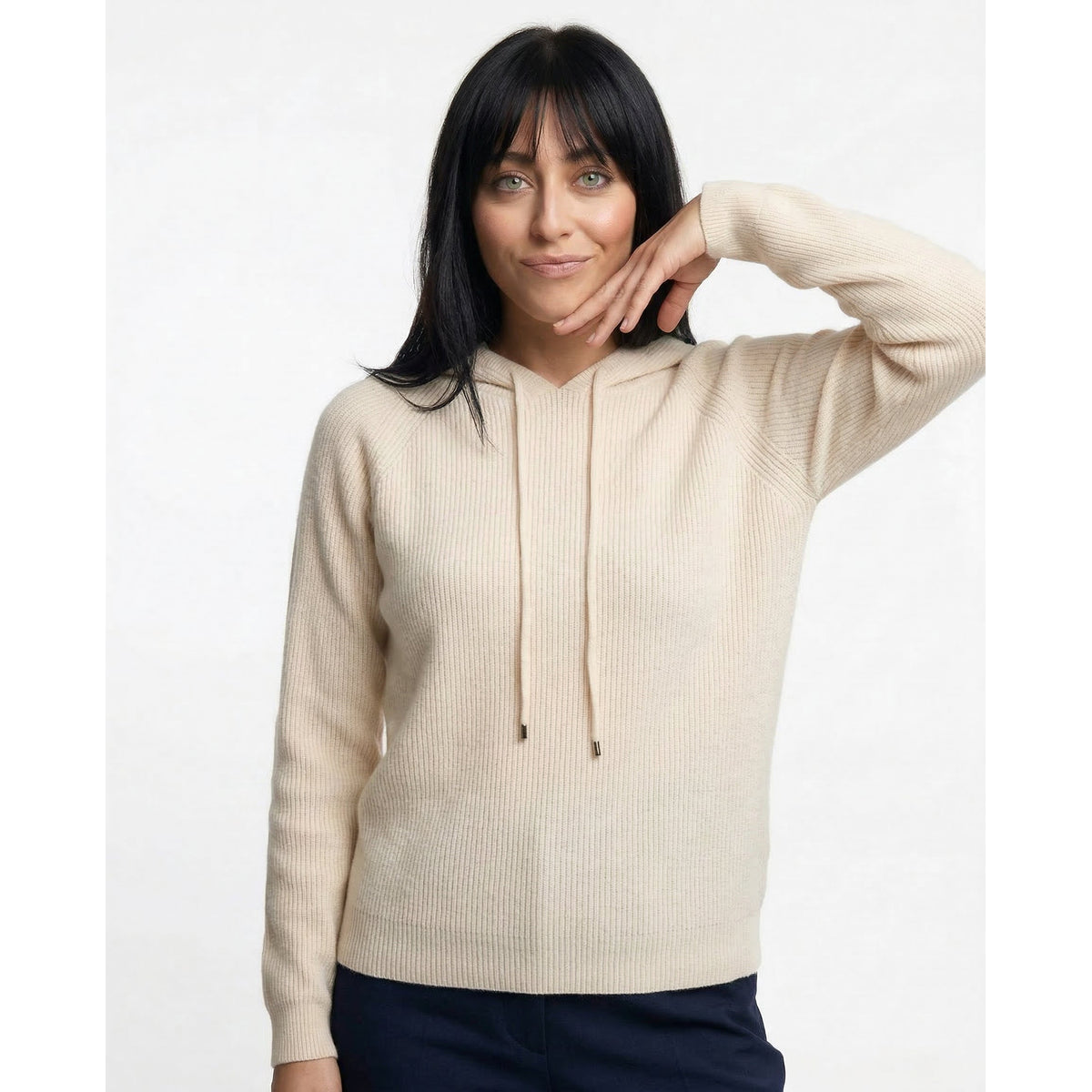 Classic Women's Hoodie Cashmere Blend Relaxed Fit Stylish Sweatshirt 2