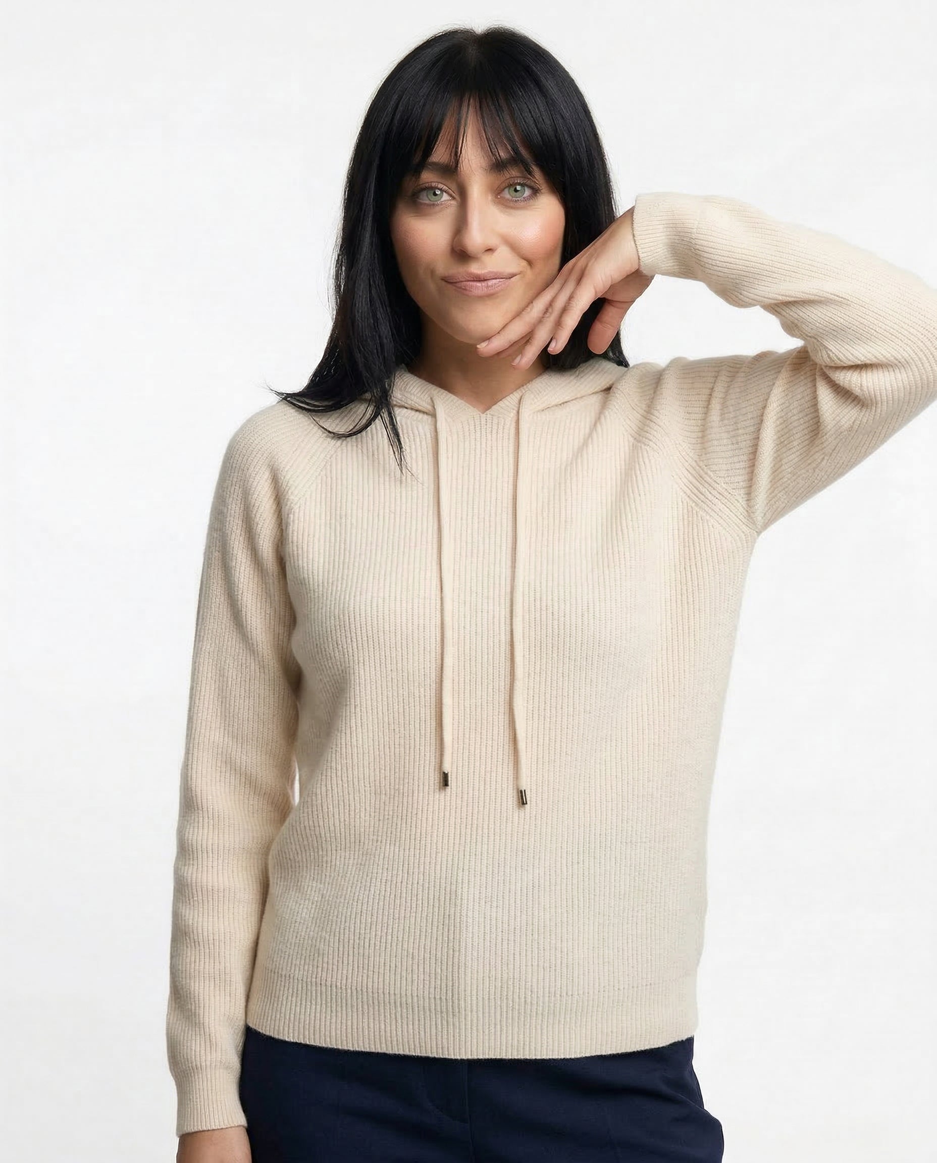 Classic Women's Hoodie Cashmere Blend Relaxed Fit Stylish Sweatshirt 2