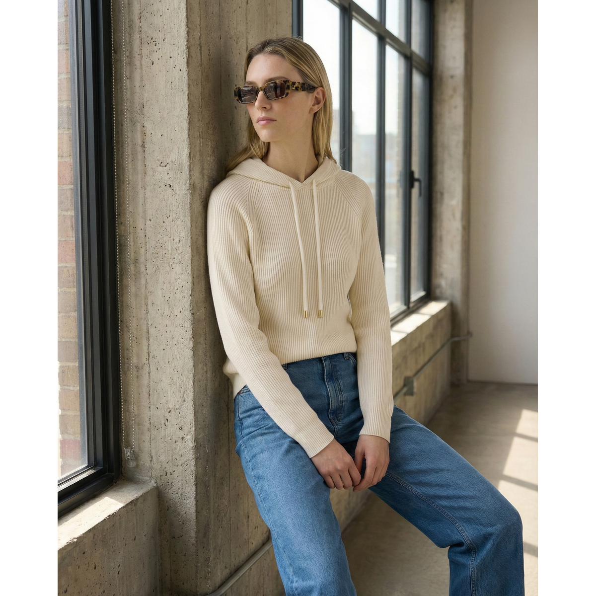 Classic Women's Hoodie Cashmere Blend Relaxed Fit Stylish Sweatshirt 3