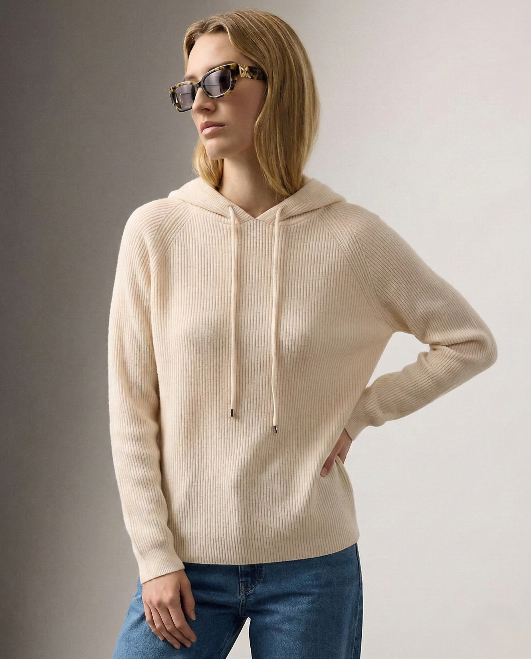 Classic Women's Hoodie Cashmere Blend Relaxed Fit Stylish Sweatshirt 5