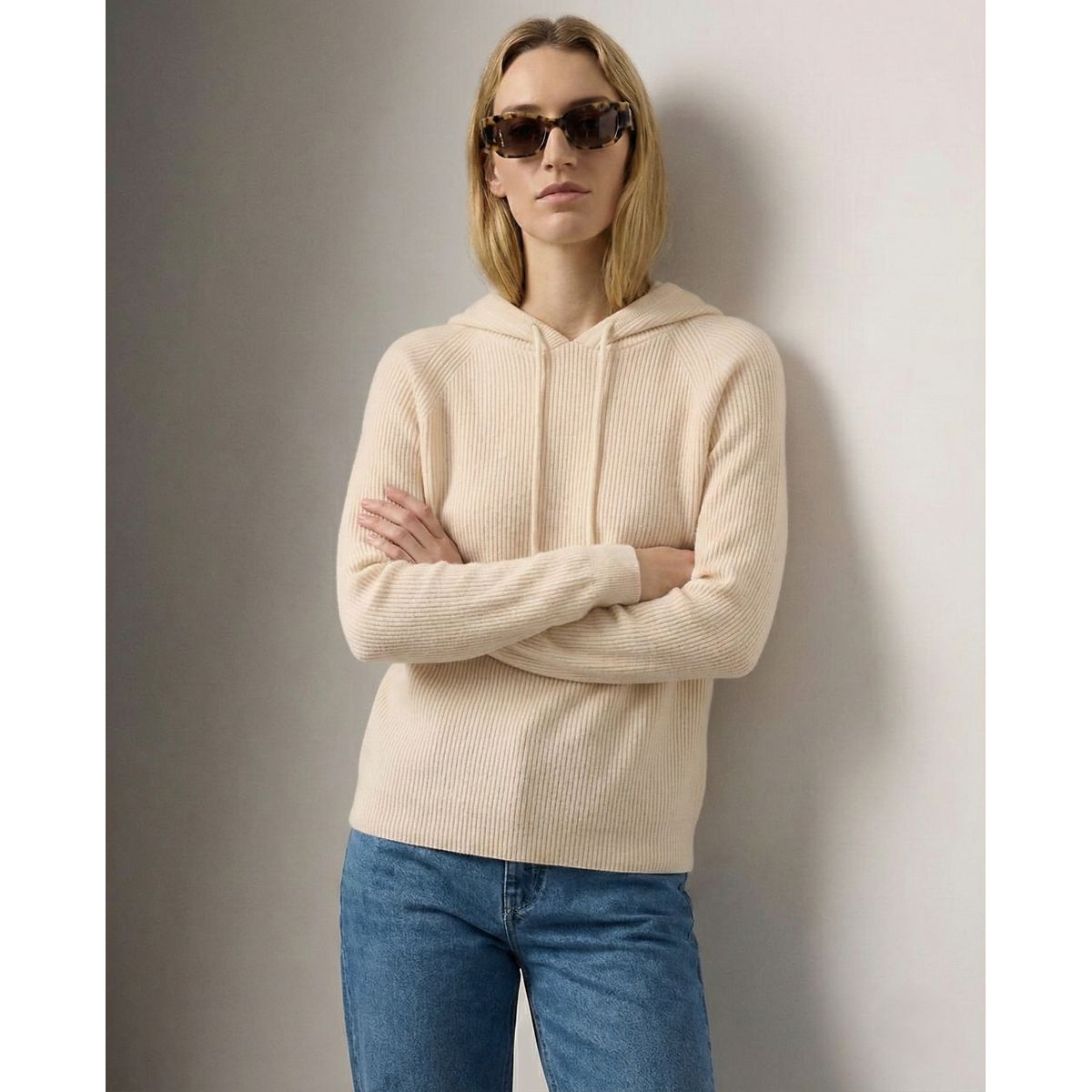 Classic Women's Hoodie Cashmere Blend Relaxed Fit Stylish Sweatshirt 6
