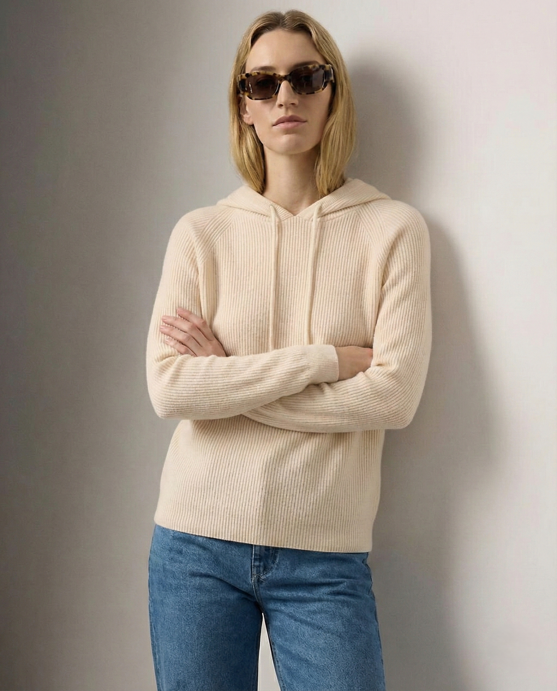 Classic Women's Hoodie Cashmere Blend Relaxed Fit Stylish Sweatshirt 6